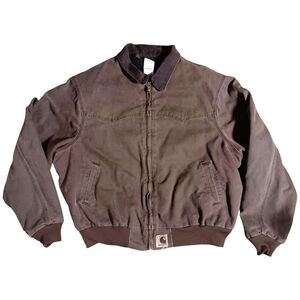 Carhartt Sante Fe J14 Cht Vintage Jacket Size XXL Brown